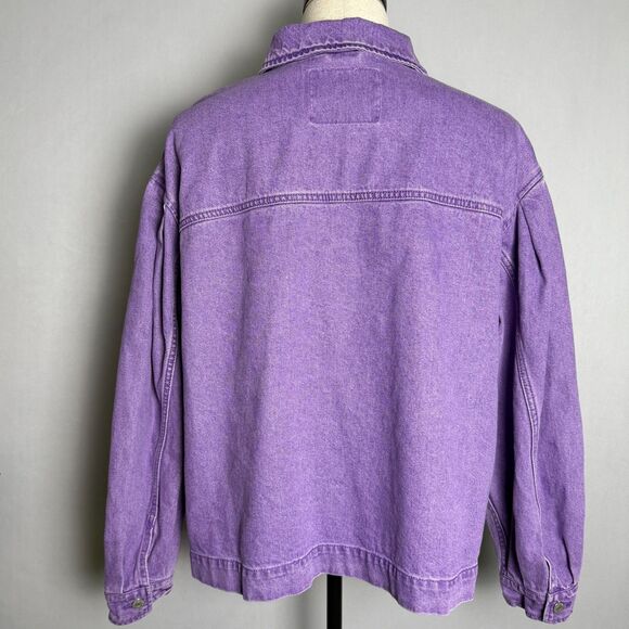 Levi's Fresh Esther Modern Cotton Jacket, Size Large, Purple, 100% Cotton, Denim - Picture 3 of 16